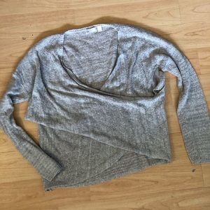 Chelsea 28 | Grey Knit Wrap Sweater